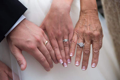 Eric and Lauren'sCustom Wedding Rings