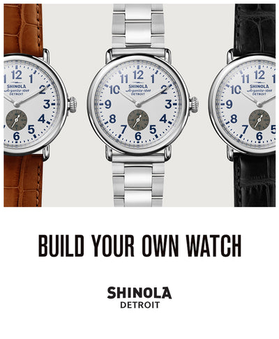 Build Your Watch With Shinola At Spicer Greene Jewelers.