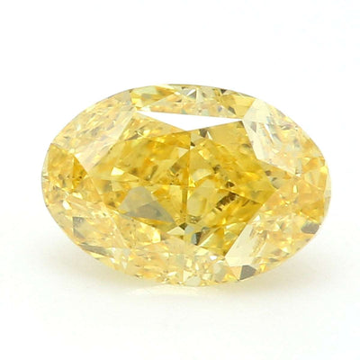 0.81ct Fancy Vivid Orangy Yellow SI1 Diamond