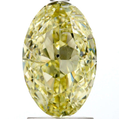 2.02ct Natural Fancy Light Yellow I1 Diamond