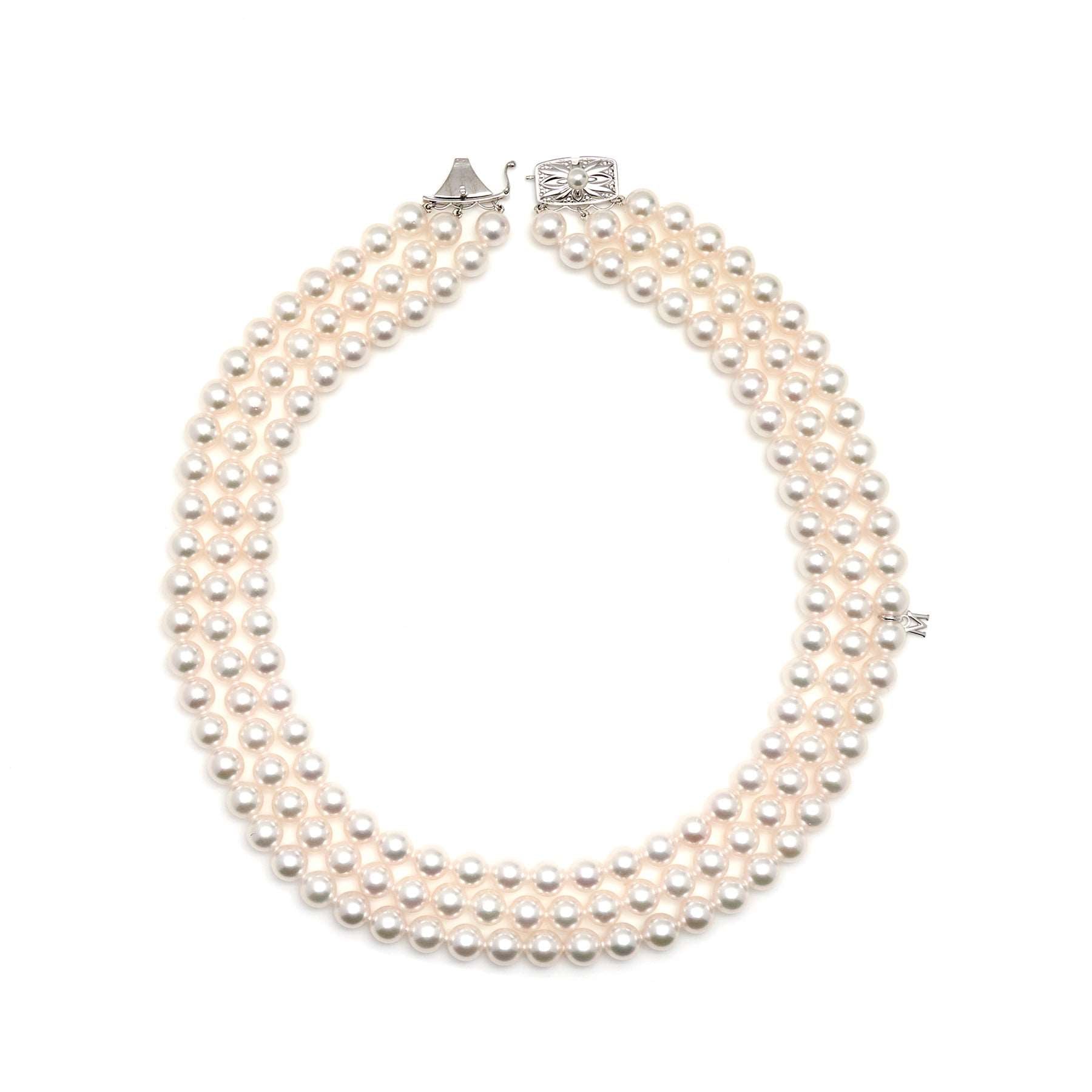 Mikimoto Akoya Pearl Triple Strand – Spicer Greene Jewelers