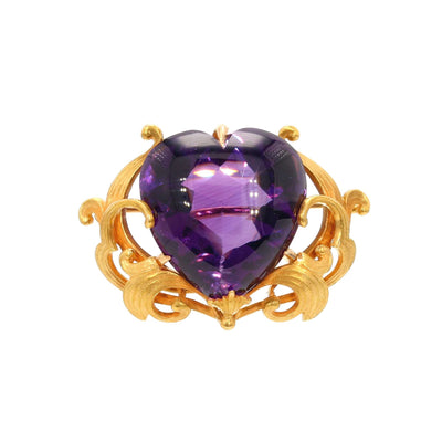 "The Guarded Heart" Amethyst Pin