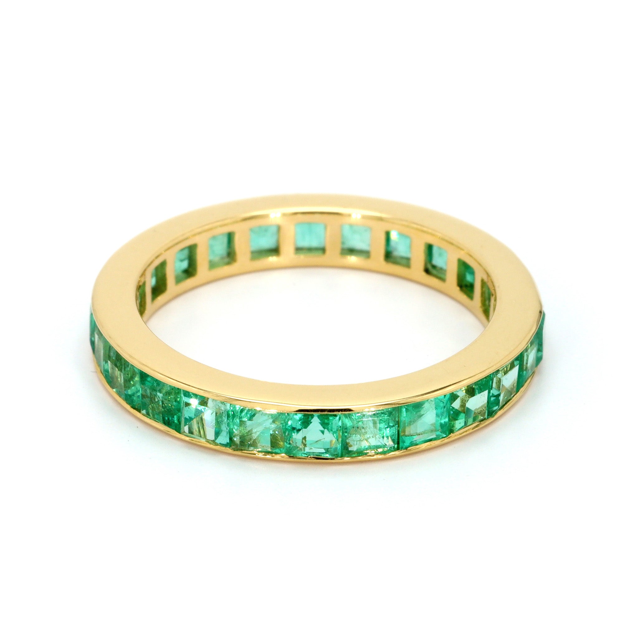 Estate Emerald Eternity Band – Spicer Greene Jewelers