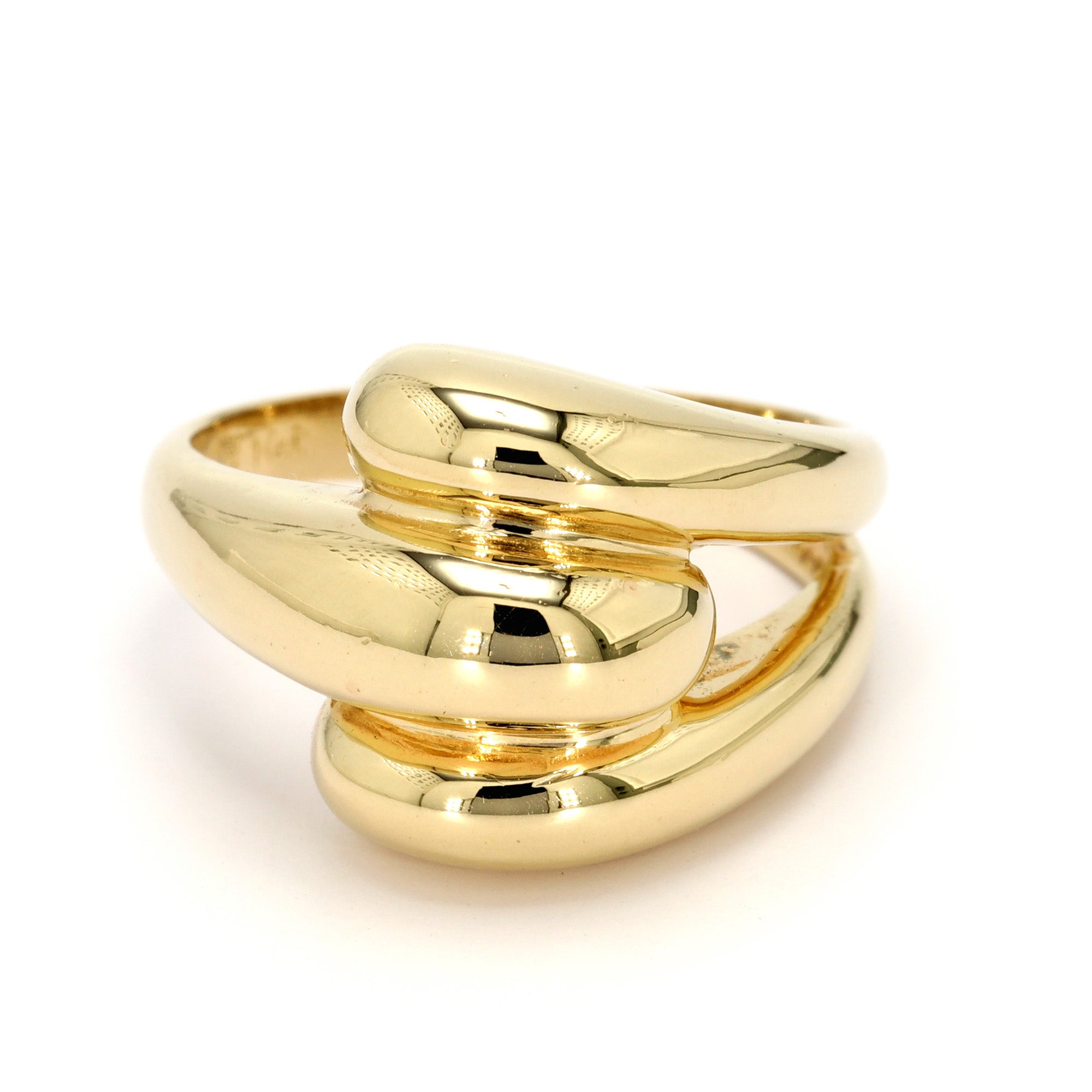 Estate Gold Bypass Ring – Spicer Greene Jewelers