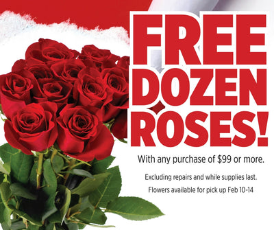 Free Dozen Roses With Purchase of $99