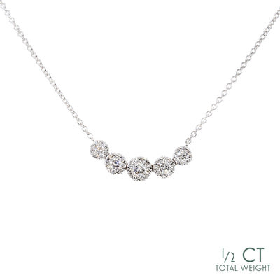 Jagged Diamond Cluster Necklace – Kai Linz