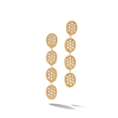 Lunaria Gold and Diamond Earrings
