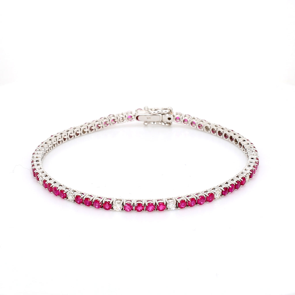 Ruby☆ミ Color: Staples Ruby Tennis Bracelet – Spicer Greene Jewelers