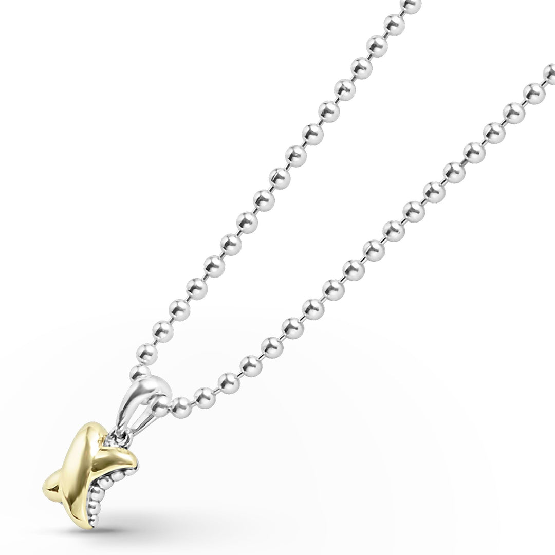 LAGOS Two-Tone X Pendant Necklace – Spicer Greene Jewelers