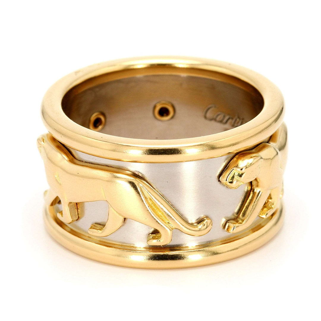 Clearance Cartier Two tone Panther Ring Spicer Greene Jewelers