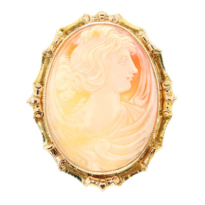 Carved Cameo Pin