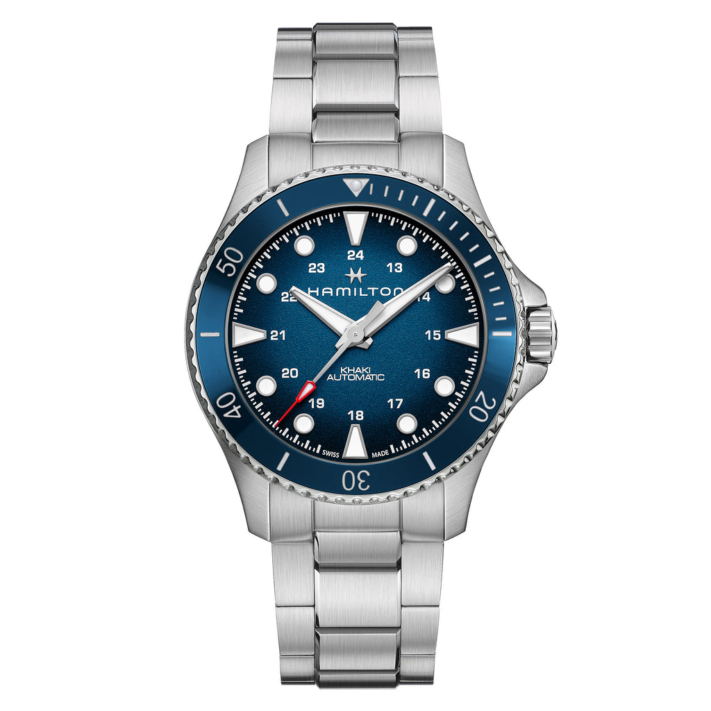 稼働 HAMILTON Khaki 腕時計 ネイビー 外箱付 メンズ 1992 Hamilton Khaki Navy Scuba Automatic – Spicer Greene Jewelers