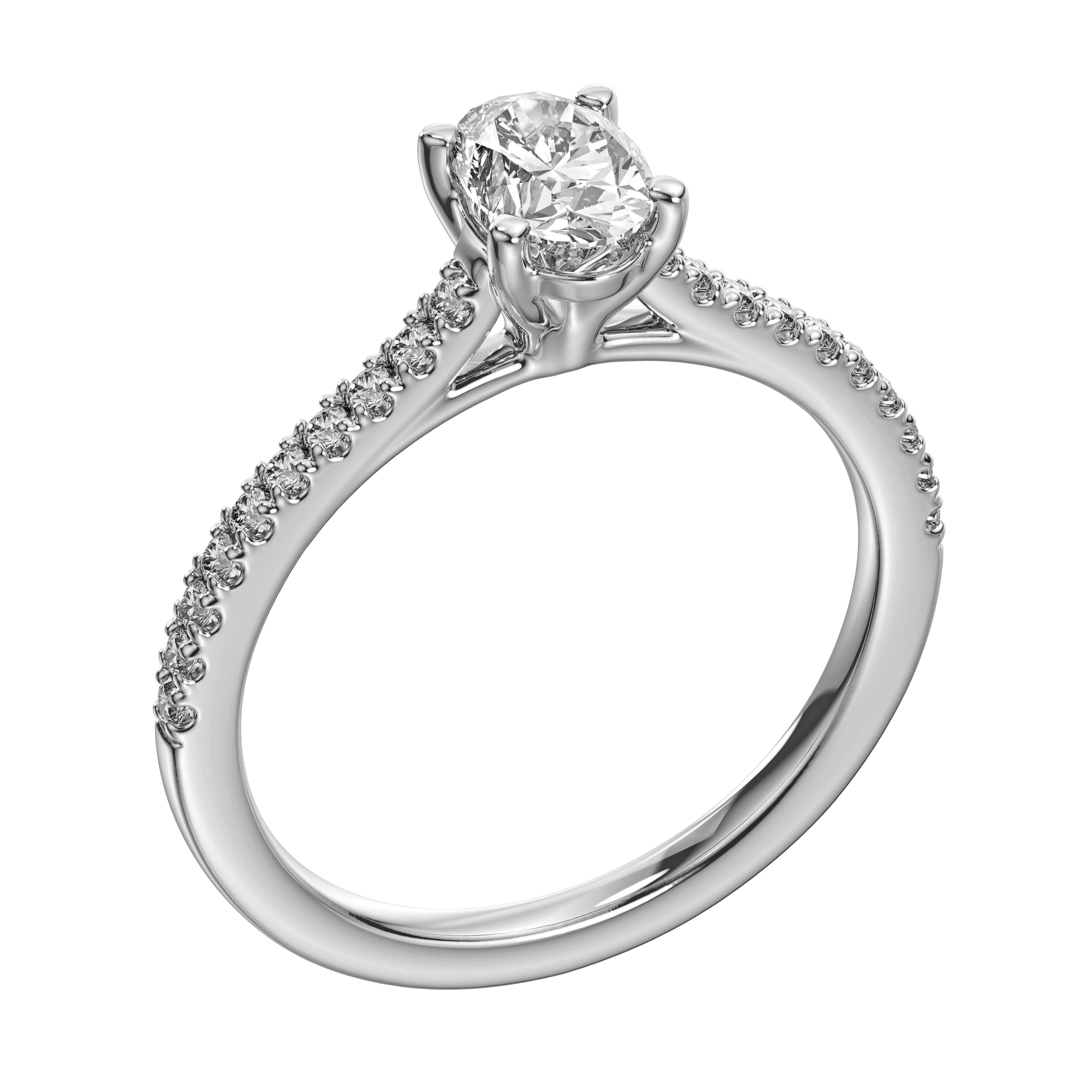 Diamond Bar Diamond Accented Oval Setting – Spicer Greene Jewelers