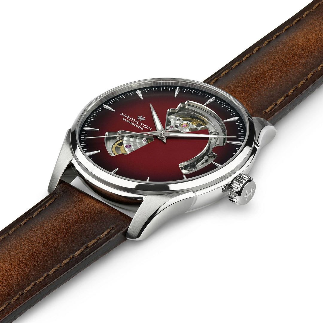 Hamilton Jazzmaster Open Heart Auto 40mm Smoky Burgundy – Spicer