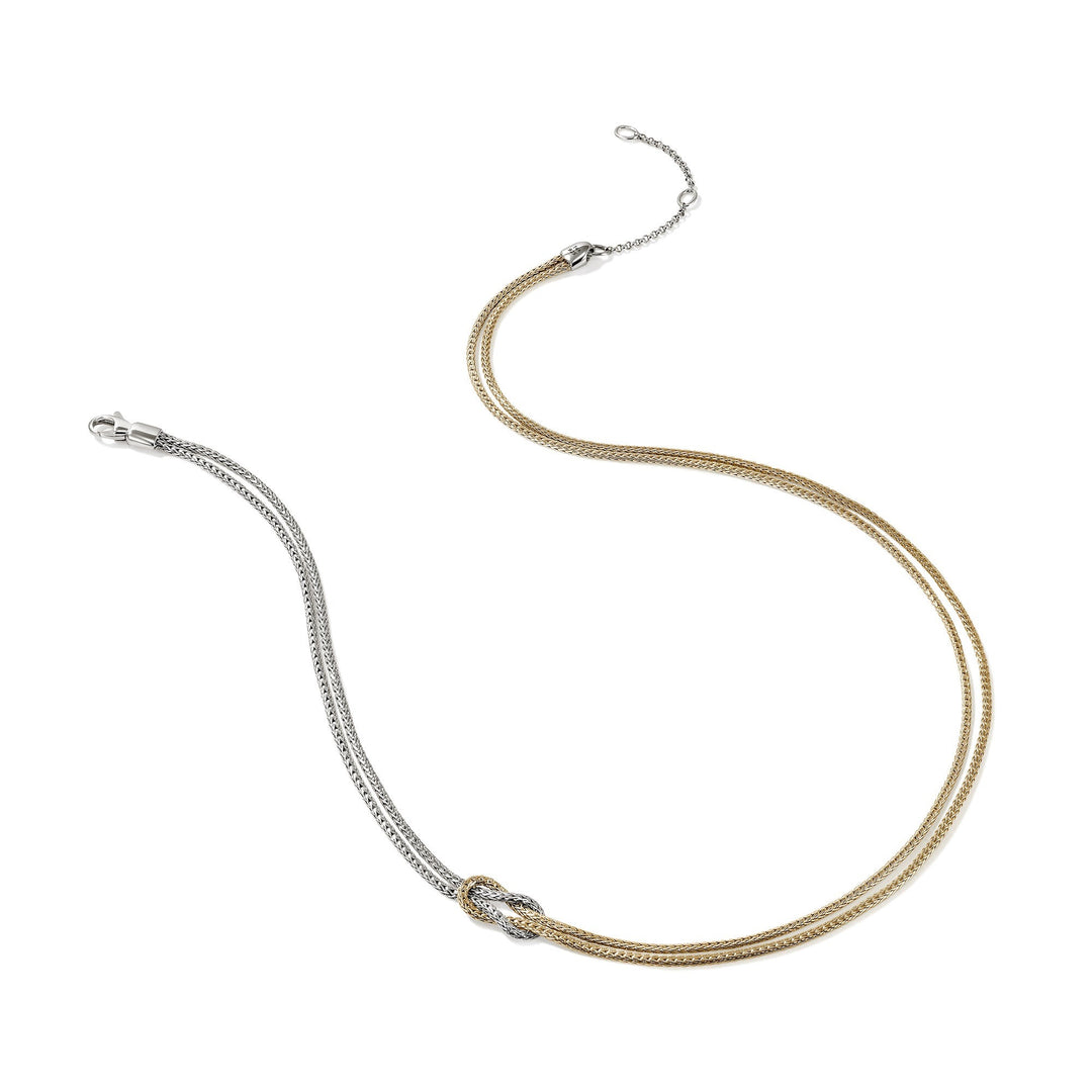 ◆STONEHENgE◆ Love Knot 14K Cubic Necklace SA24C21T John Hardy Love Knot Necklace – Spicer Greene Jewelers