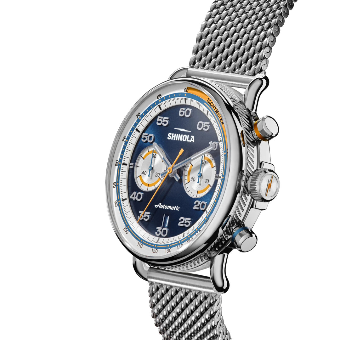 ちか　38 Shinola Canfield Speedway 44mm Auto Chronograph – Spicer Greene