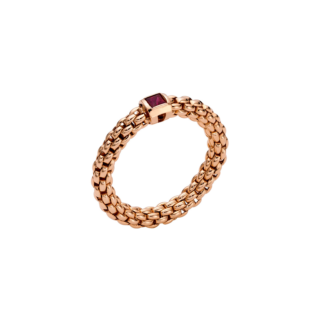 FOPE Souls Flex'it Ring with Ruby – Spicer Greene Jewelers