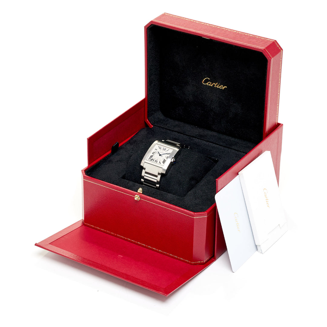 Pre-Owned Watches Cartier Tank Française 30mm Auto (Ref. WSTA0067