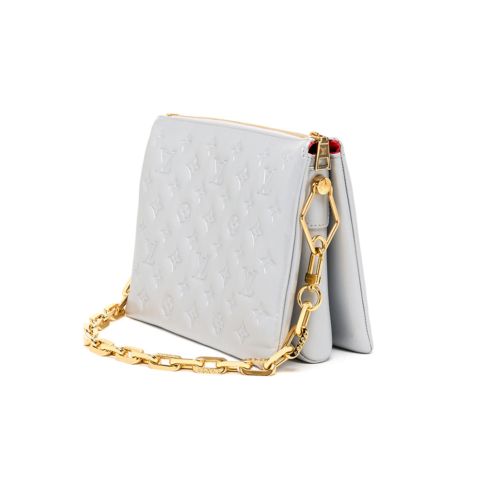 Pre-Owned Luxury Handbags Louis Vuitton Coussin PM silver – Spicer