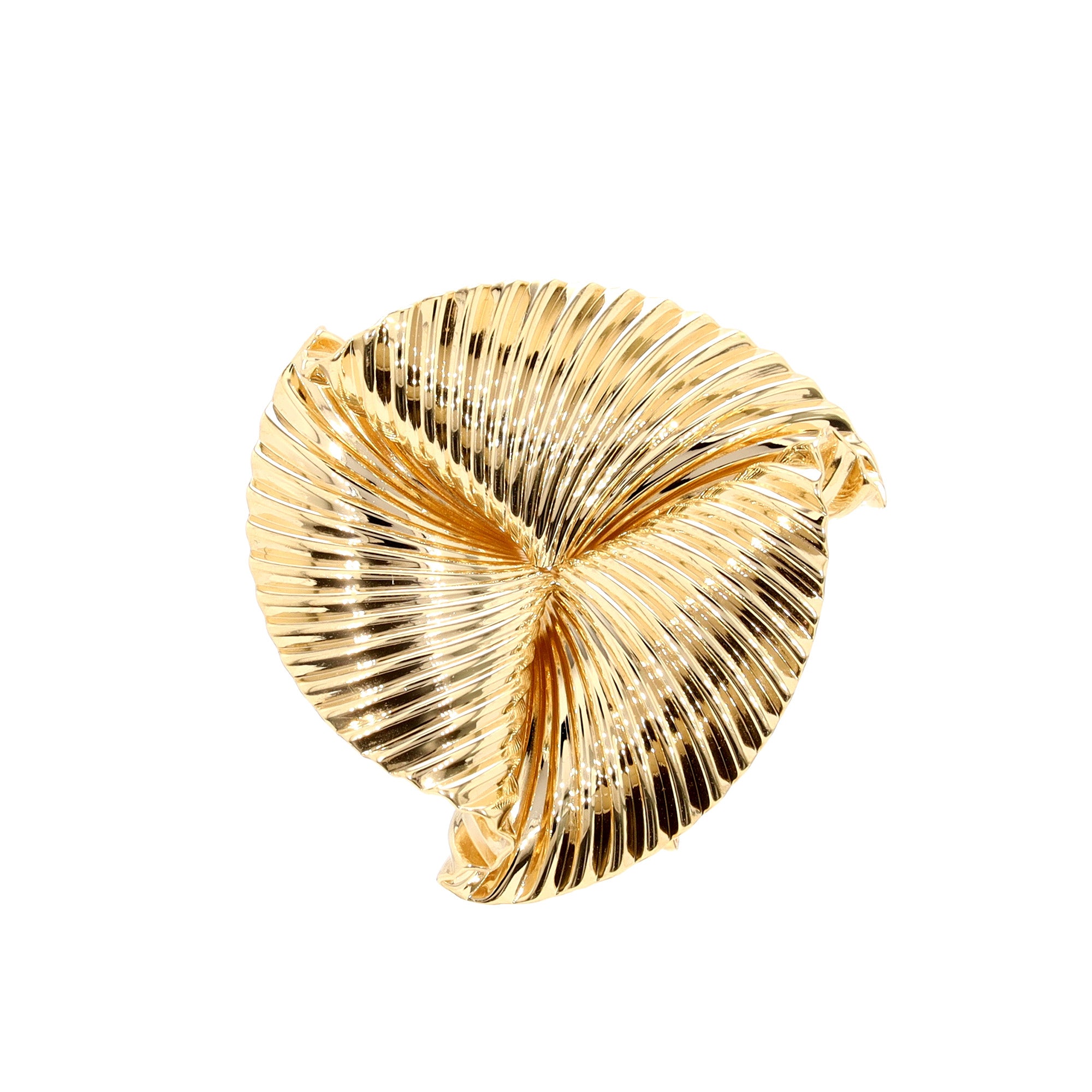 Estate Corrugated Triangular Pin, c1950 – Spicer Greene Jewelers