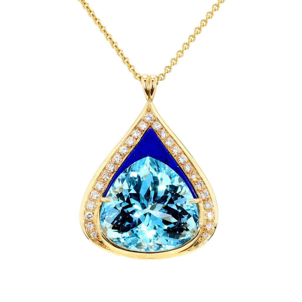Estate Teardrop Pendant Necklace – Spicer Greene Jewelers