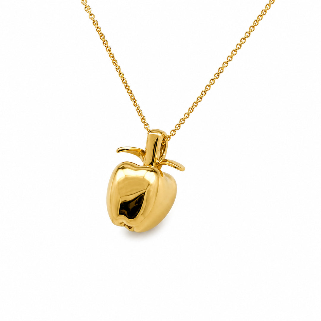 アクセサリー THE APPLE - ANTIQUE GOLD - Estate Apple Pendant Necklace – Spicer Greene Jewelers