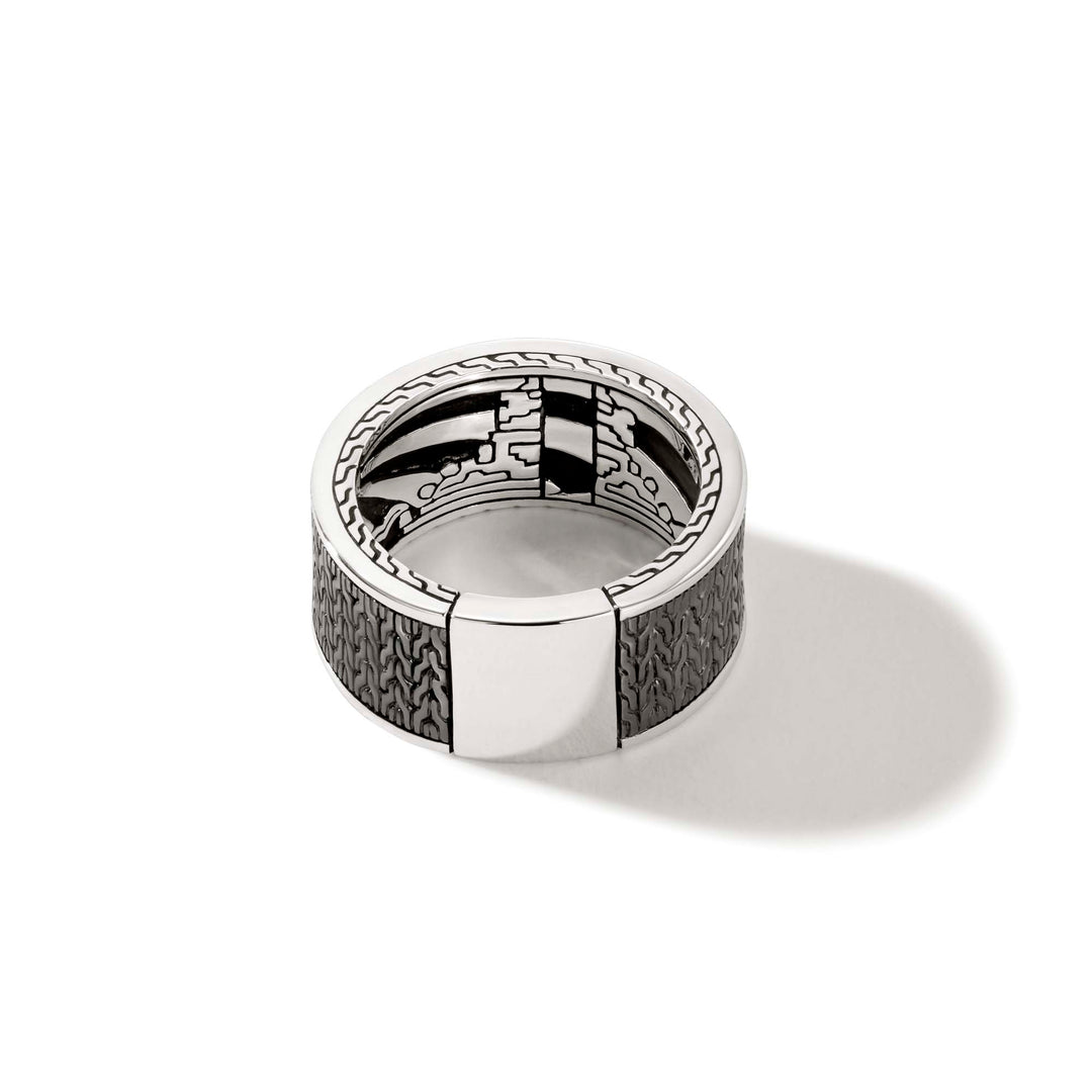 John Hardy Carved Chain Ring with Mother of Pearl Inlay – Spicer